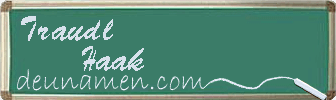 Traudl Haak Visitenkarte